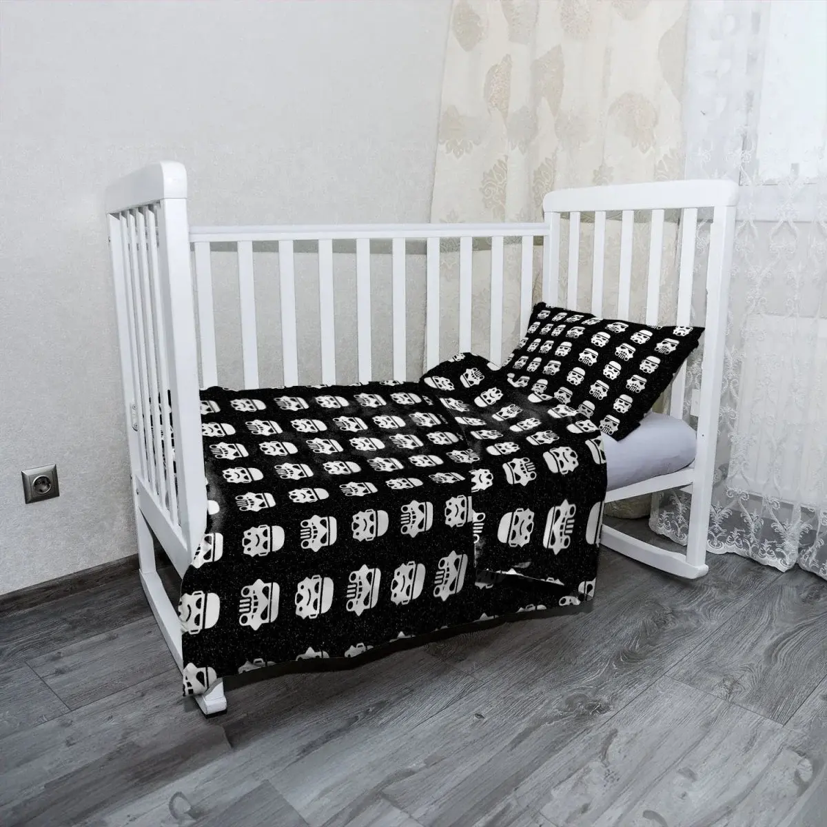 Mikroplyšové dětské povlečení do postýlky Star Wars Stormtrooper Pattern