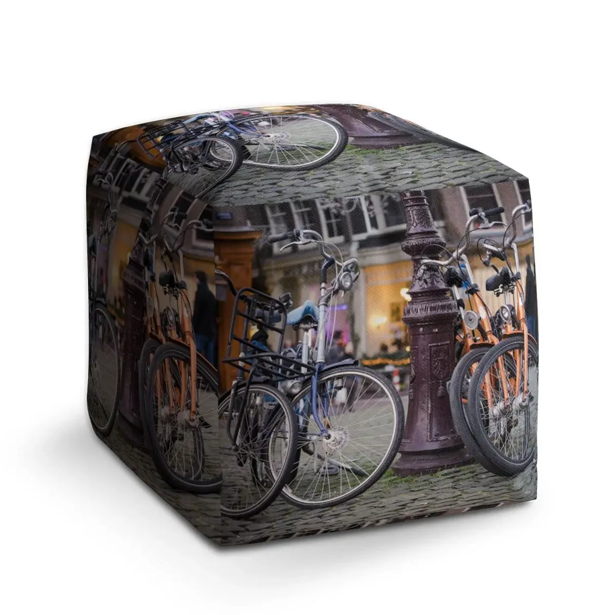Taburet Cube Městské kolo - 50x50x50 cm