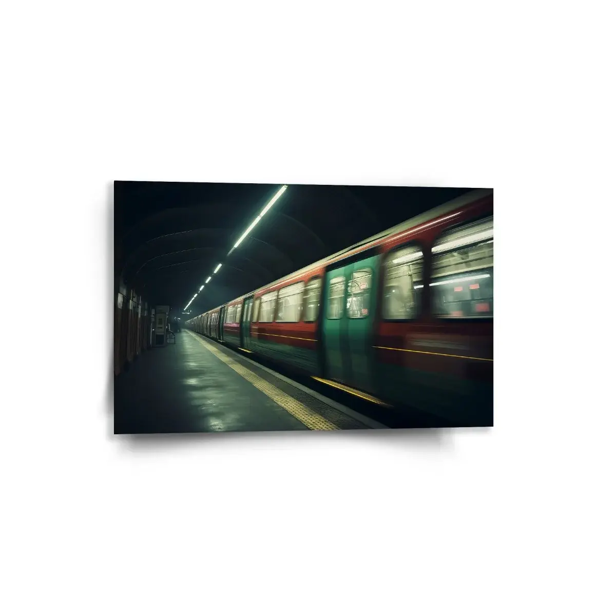 Obraz Metro v tmavé stanici - 60x40 cm