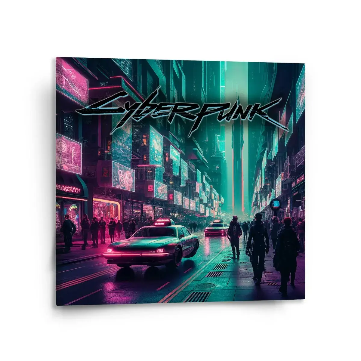Obraz Cyberpunk 2077 Město - 110x110 cm