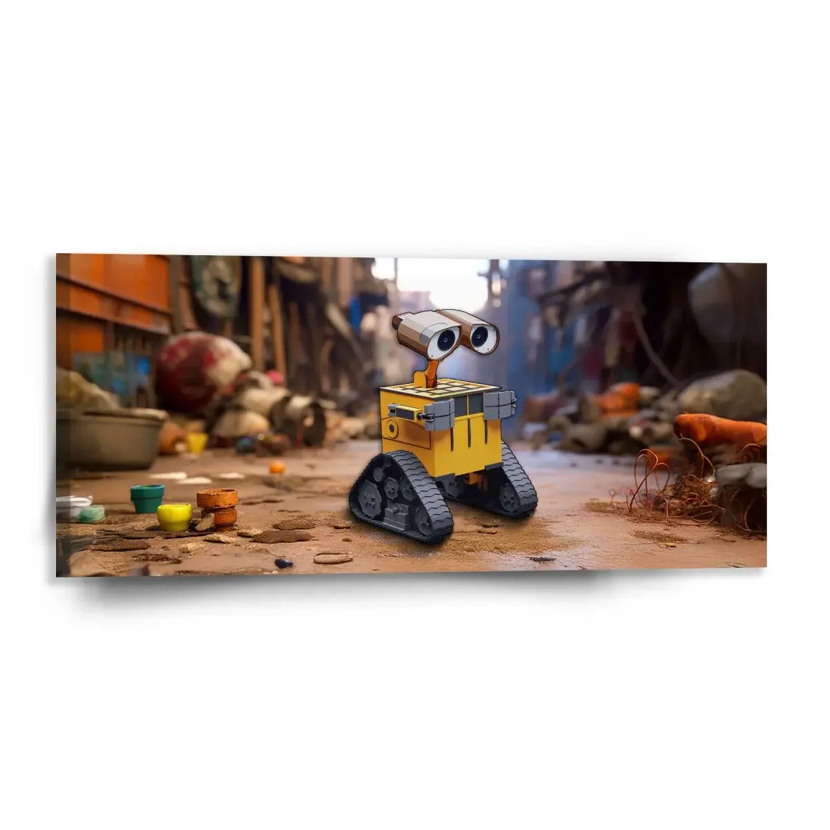 Obraz Wall-E robot Město - 110x50 cm