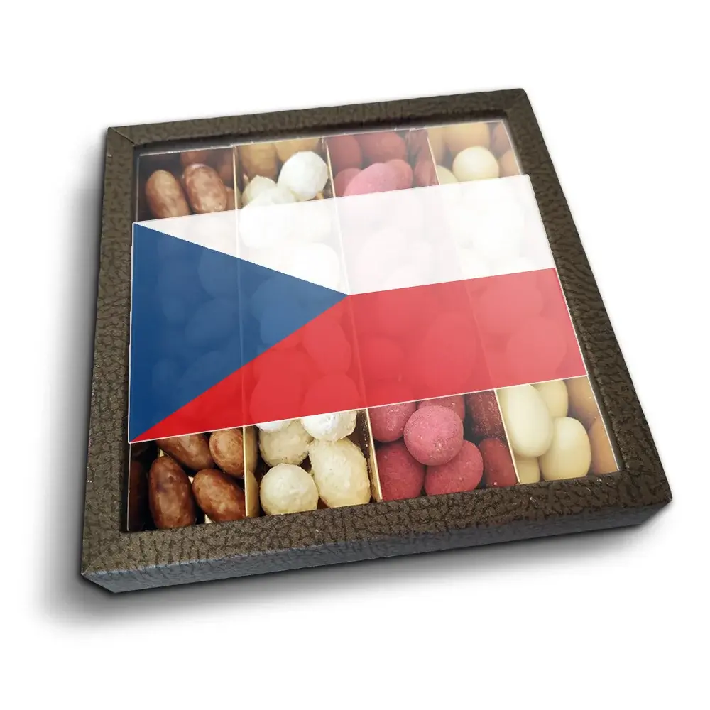 Mandle v čokoládě Česká vlajka - Český fanoušek - 4x 80g