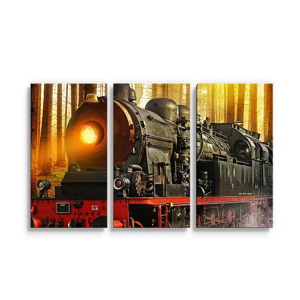 Obraz - 3-dílný Lokomotiva 2 - 120x80 cm