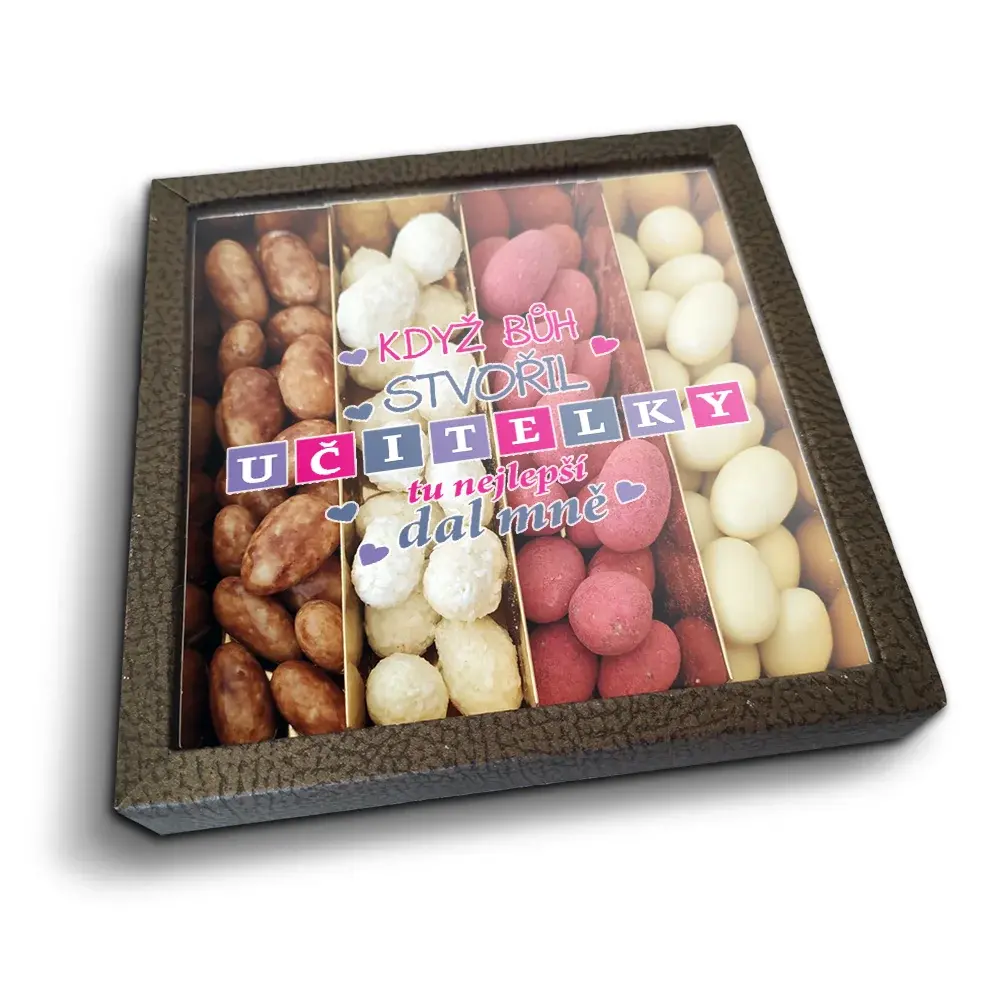 Mandle v čokoládě Když Bůh stvořil učitelky - 4x 80g