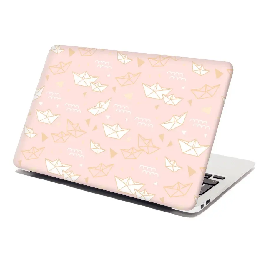 Samolepka na notebook Skládací lodičky - 38x26 cm