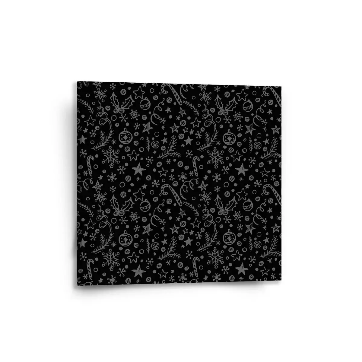 Vánoční obraz Vánoce na černé - 50x50 cm