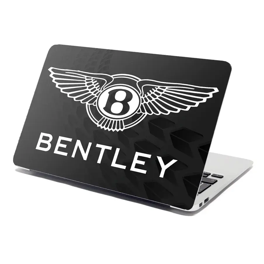 Samolepka na notebook Logo Bentley Černý - 38x26 cm