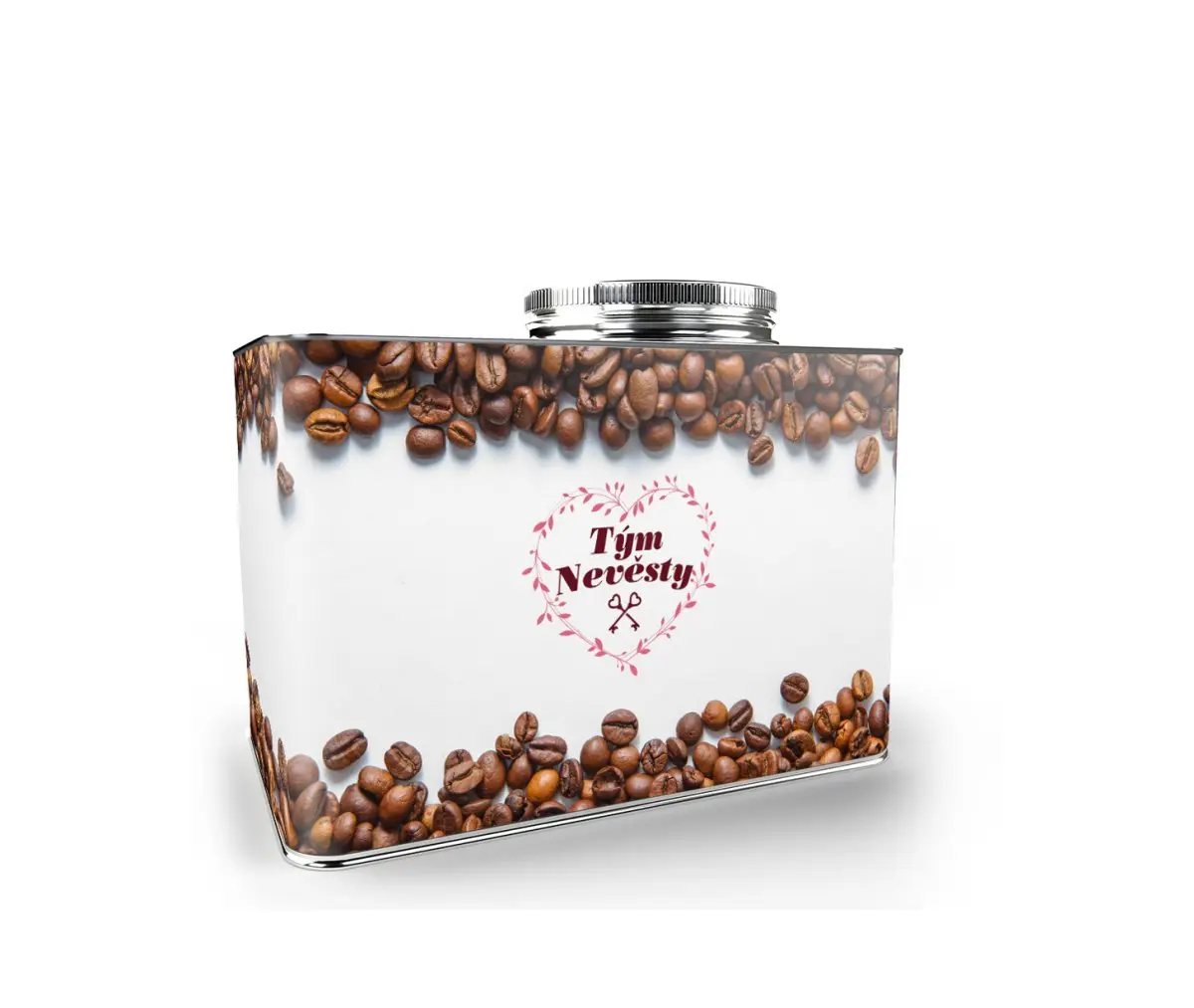Dárková káva Tým nevěsty srdce - 500g