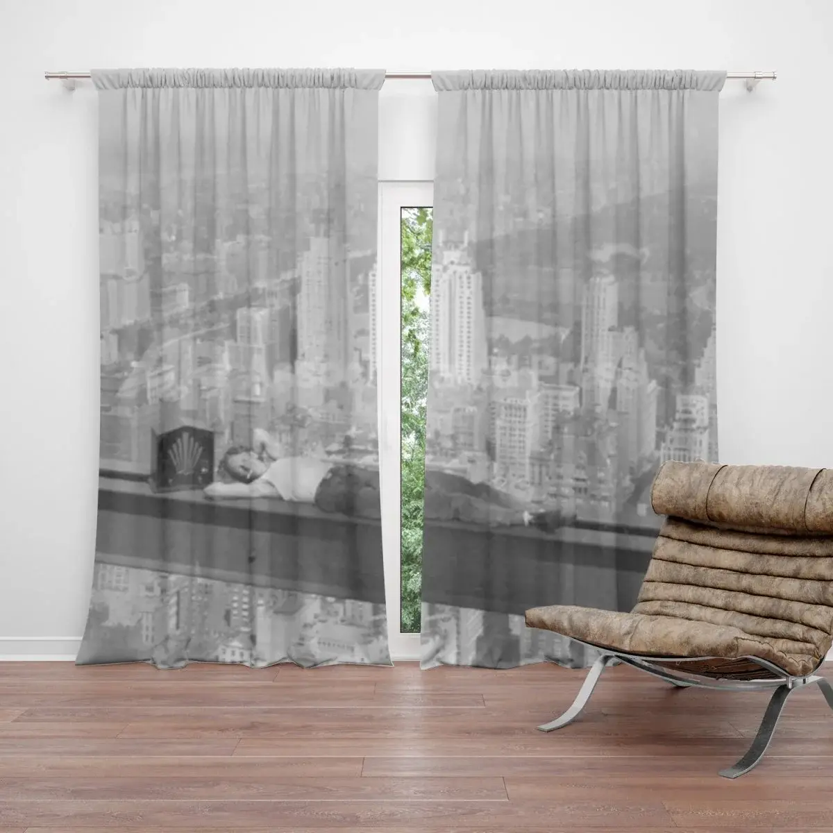 Závěs Zedník na traverze: 2ks 140x250cm