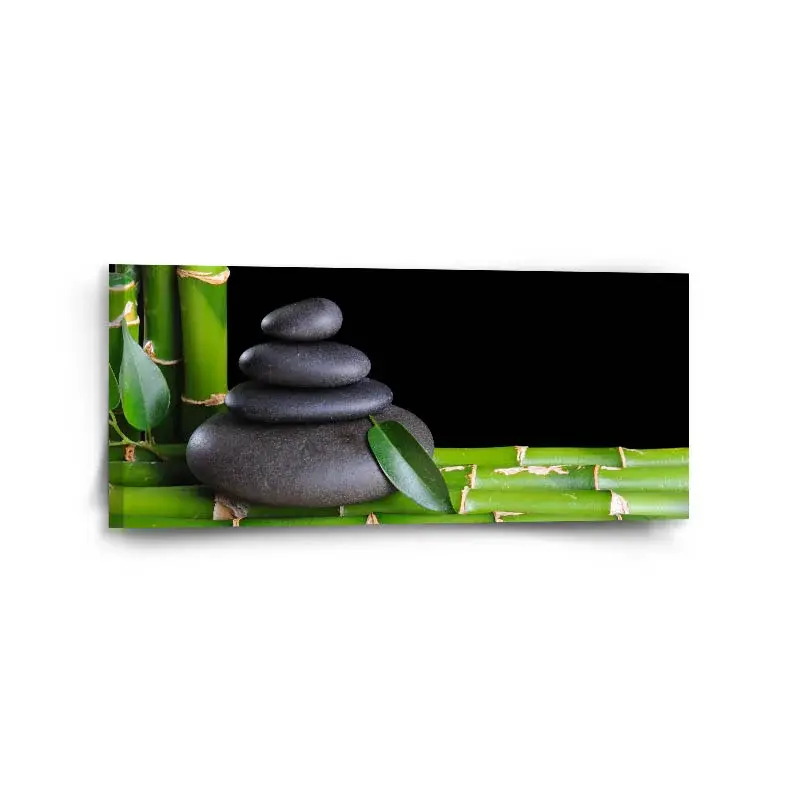 Obraz Bambus a kameny - 110x50 cm