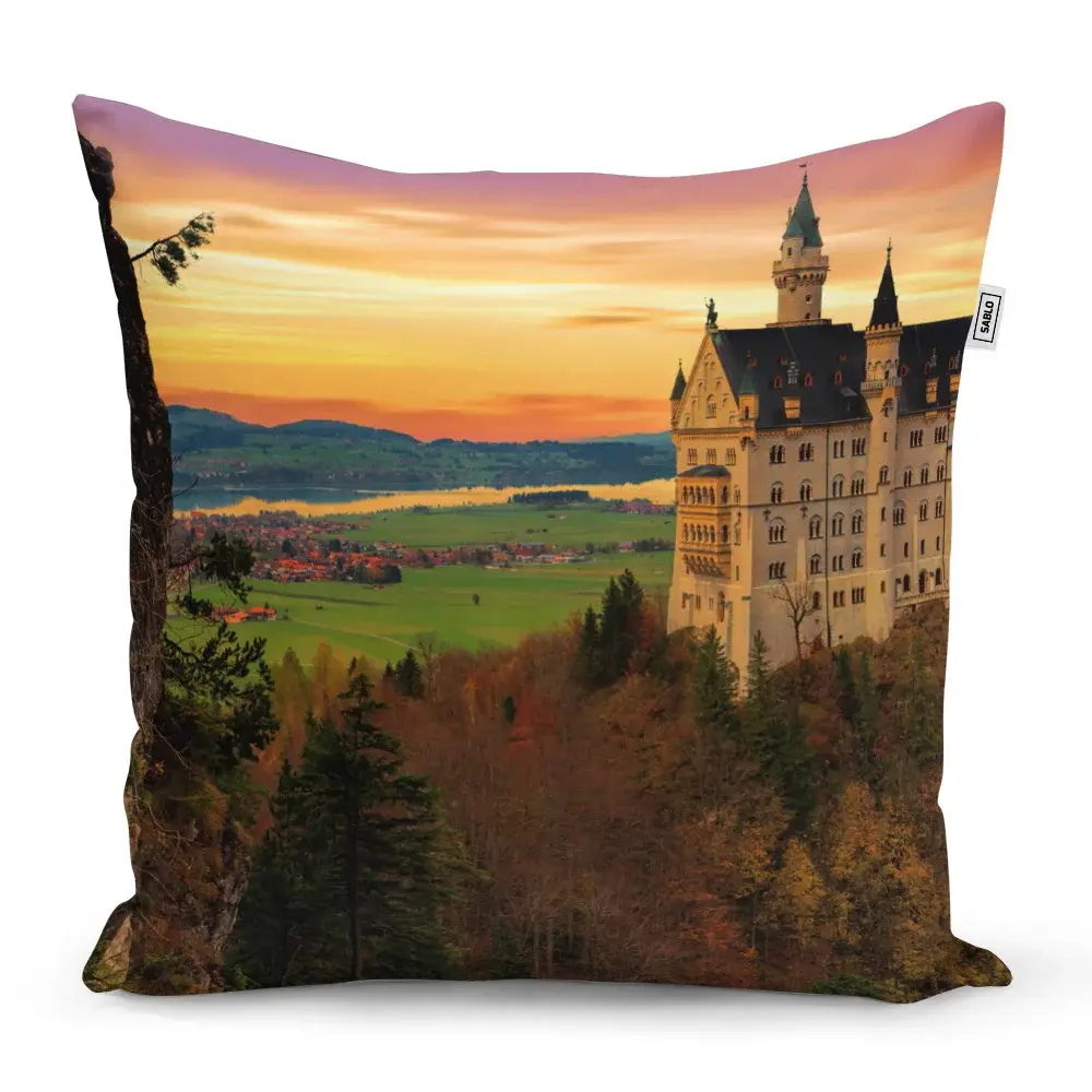 Polštář Hrad - 40x40 cm