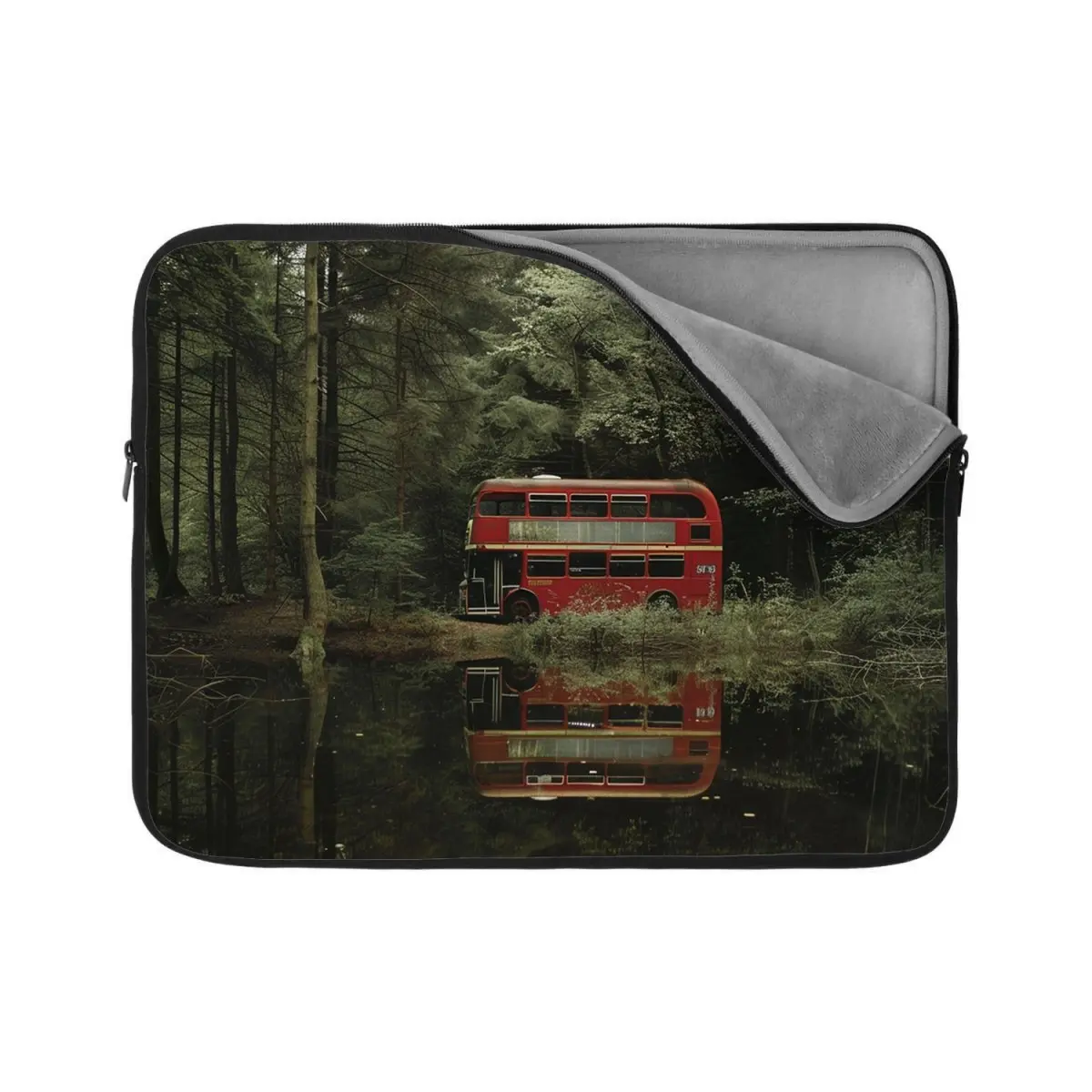 Obal na notebook Červený patrový autobus - 13"