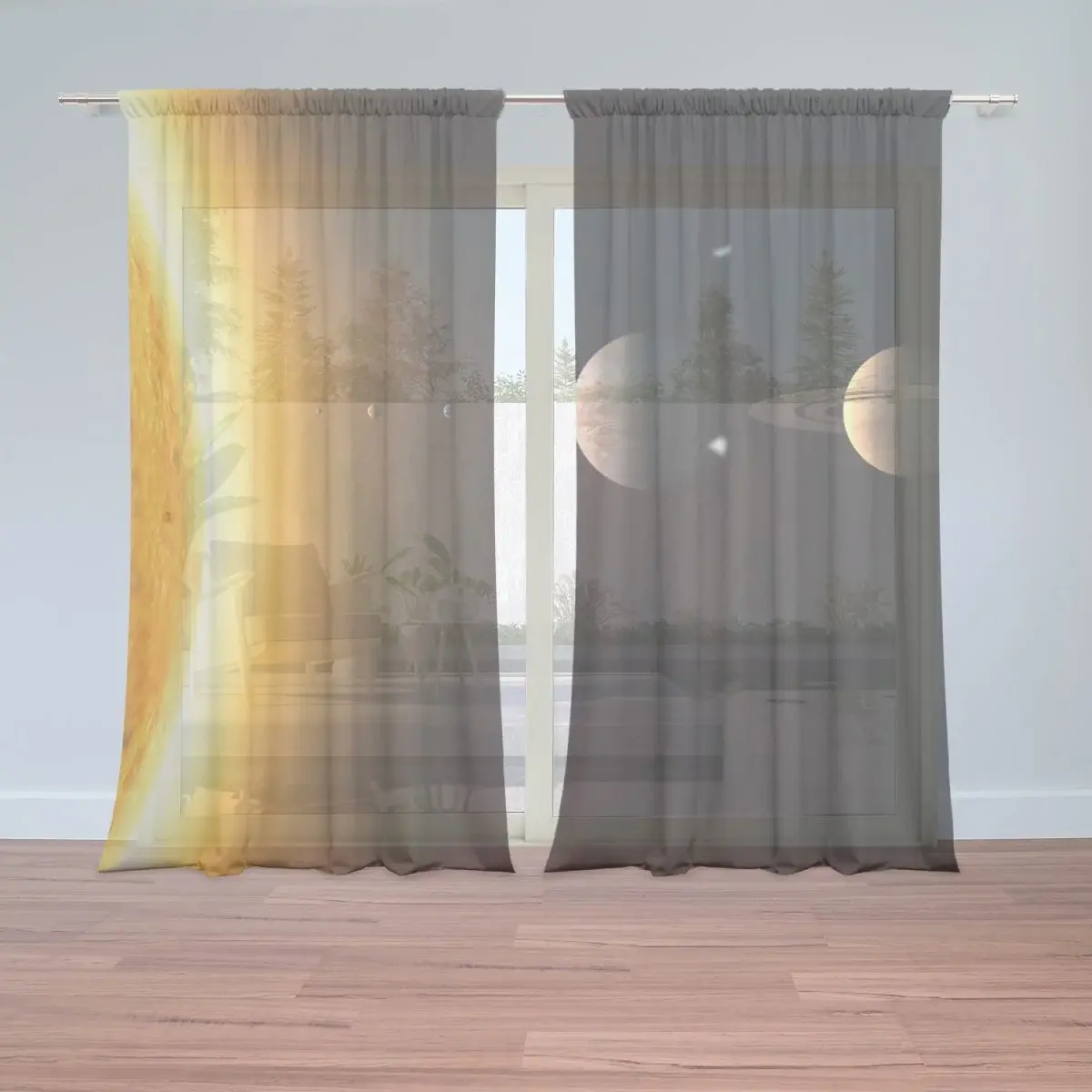 Záclony Planety: 2ks 150x250cm