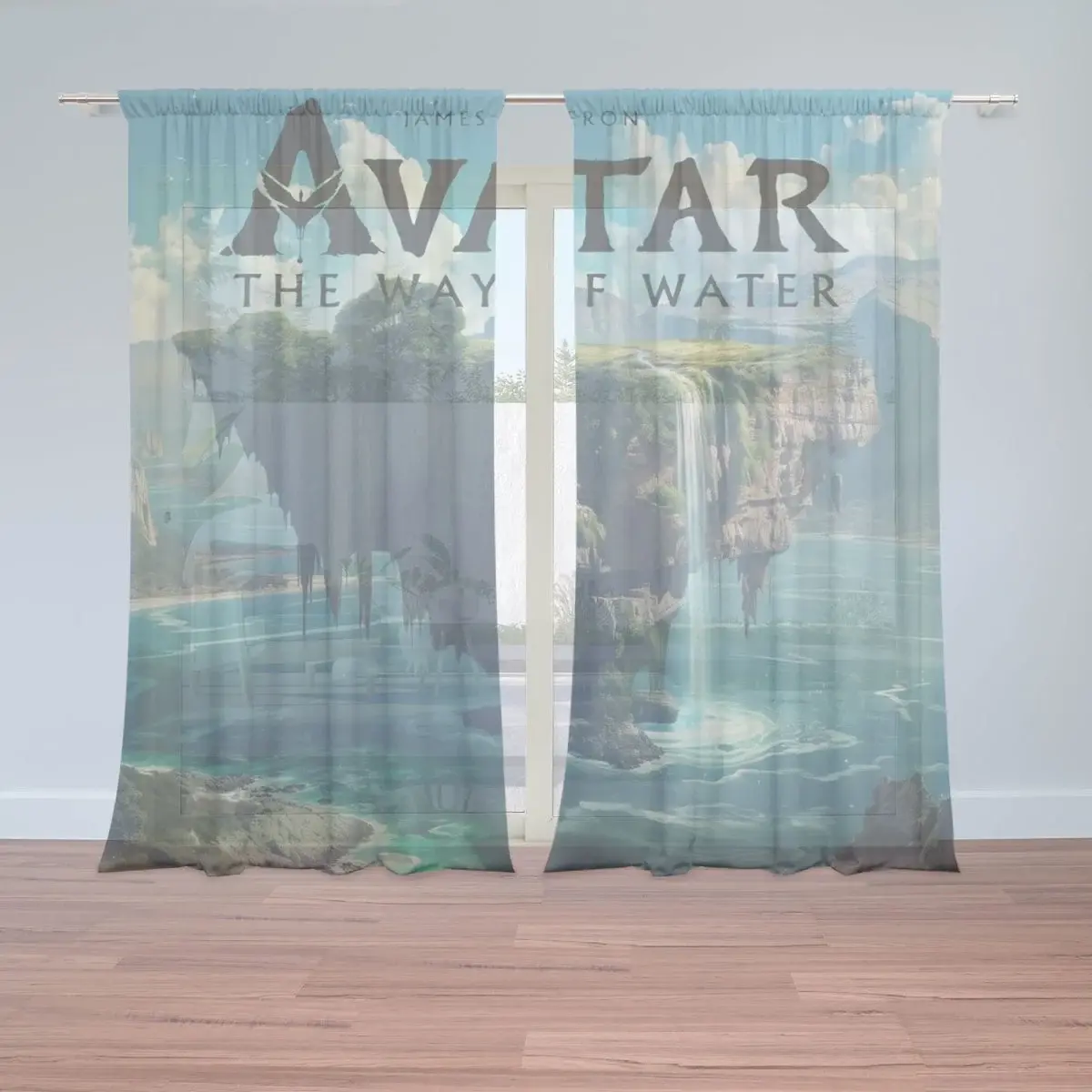 Záclony Avatar The Way of Water Plovoucí ostrov: 2ks 150x250cm