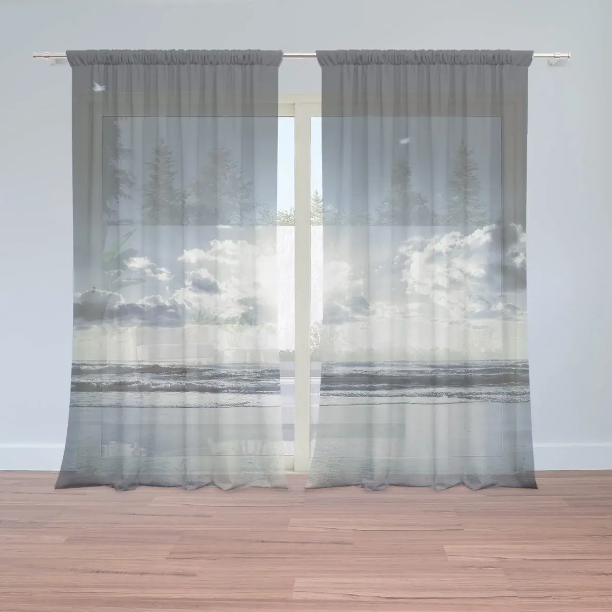 Záclony Pohled na moře: 2ks 150x250cm