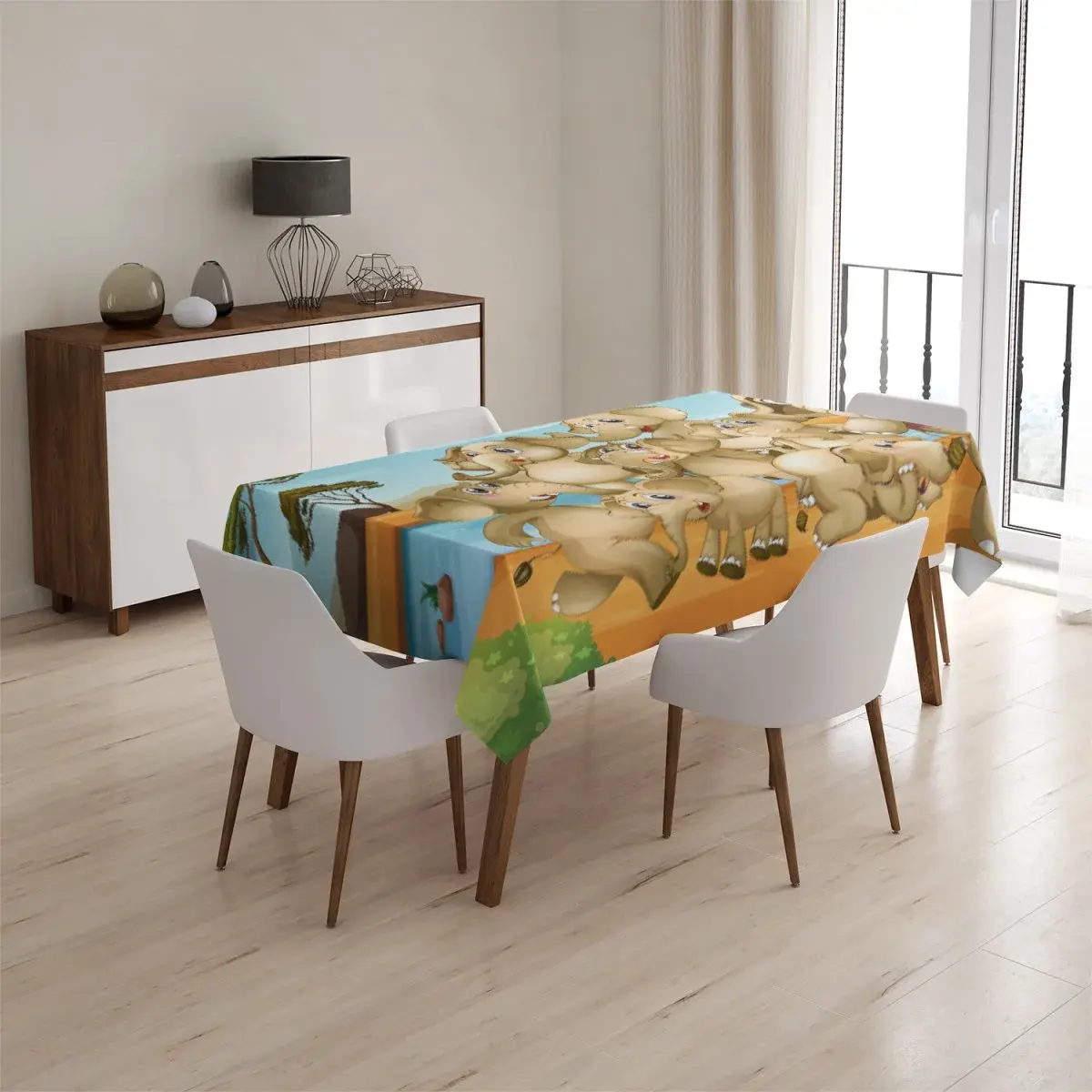 Ubrus Sloni - 90x90 cm