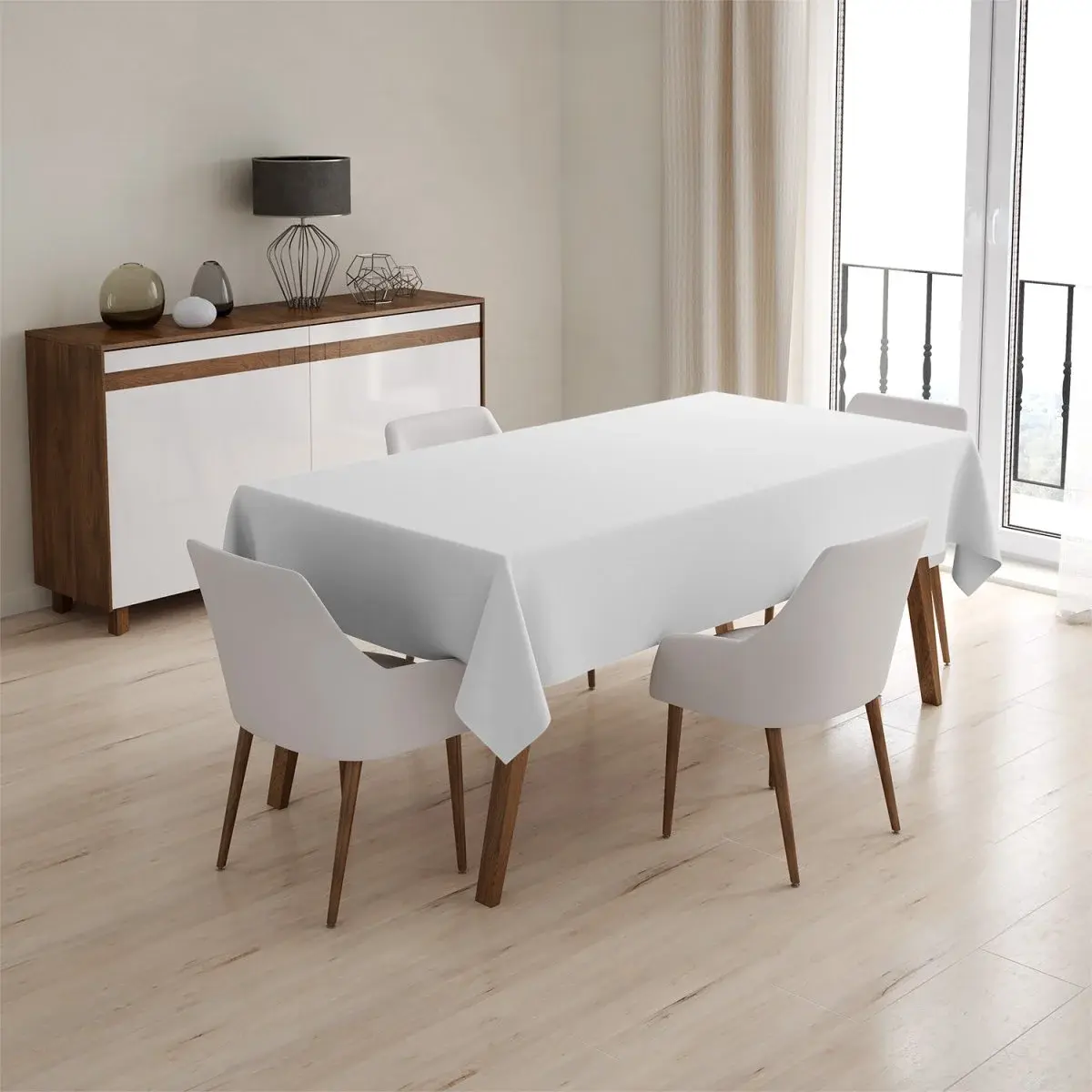 Ubrus Bílá - 90x90 cm