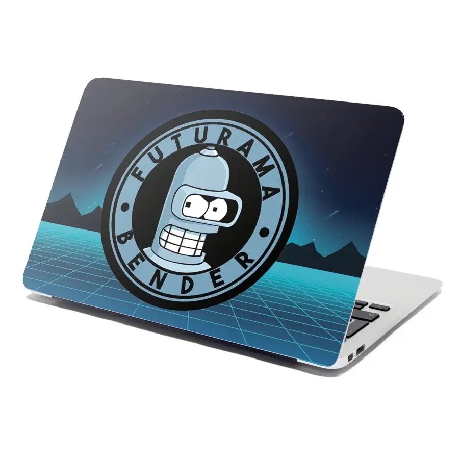 Samolepka na notebook Futurama Bender Čtvrtá dimenze - 38x26 cm