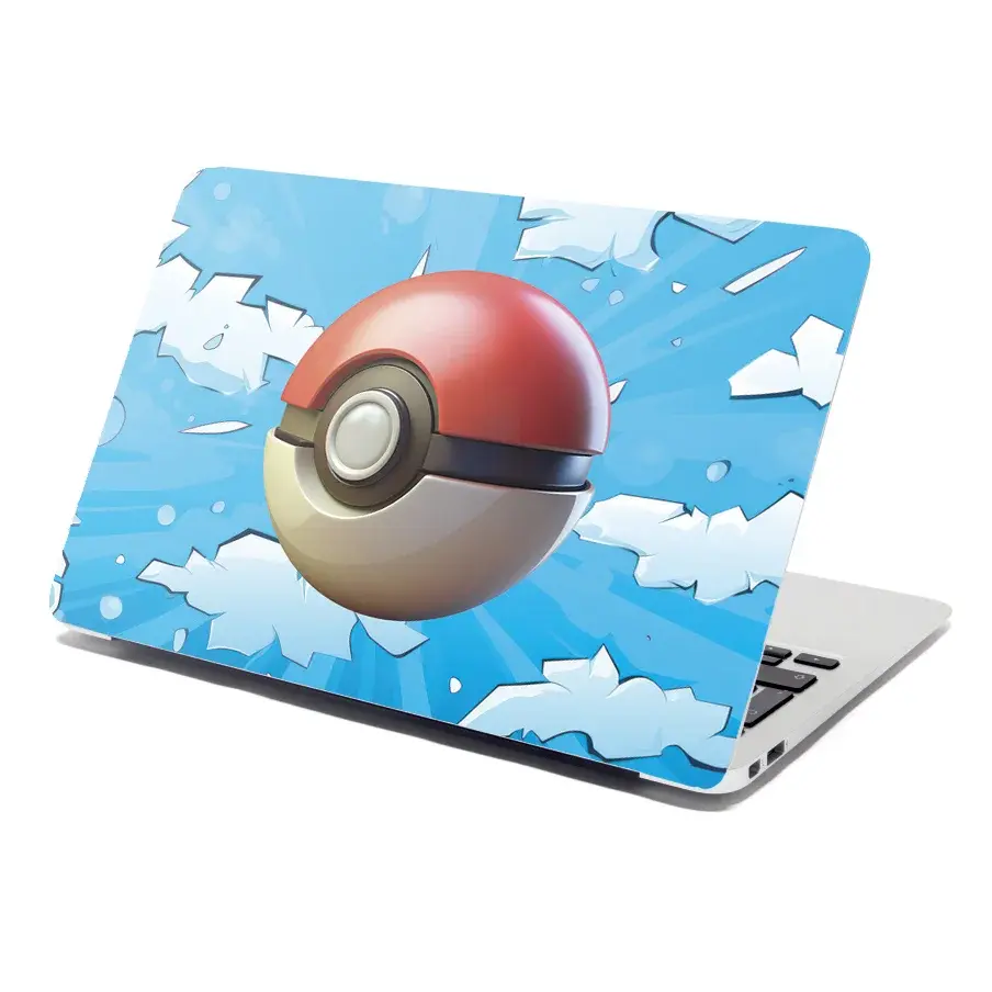 Samolepka na notebook Pokemon ball Obloha - 29x20 cm