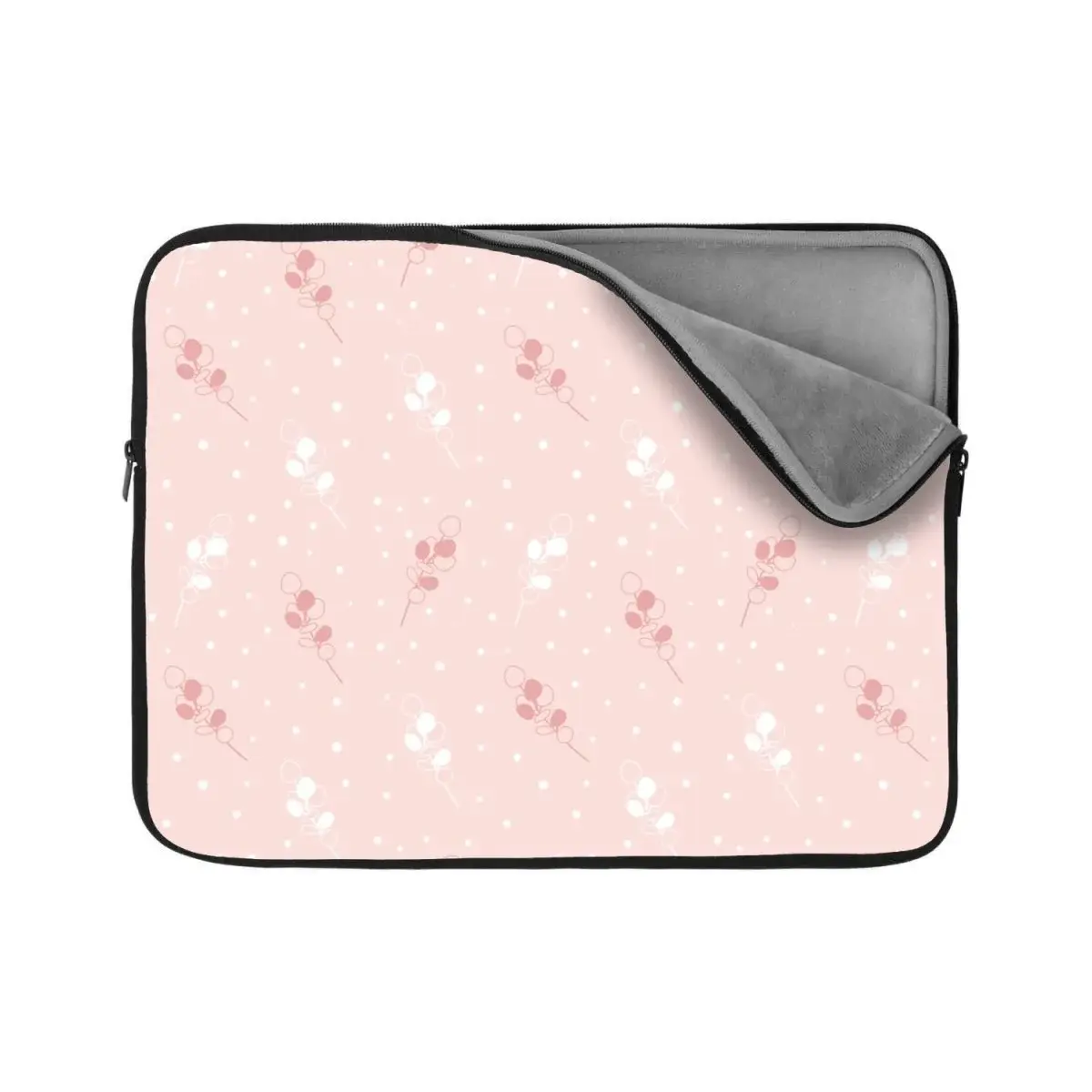 Obal na notebook Bílé a růžové květy - 15,6"