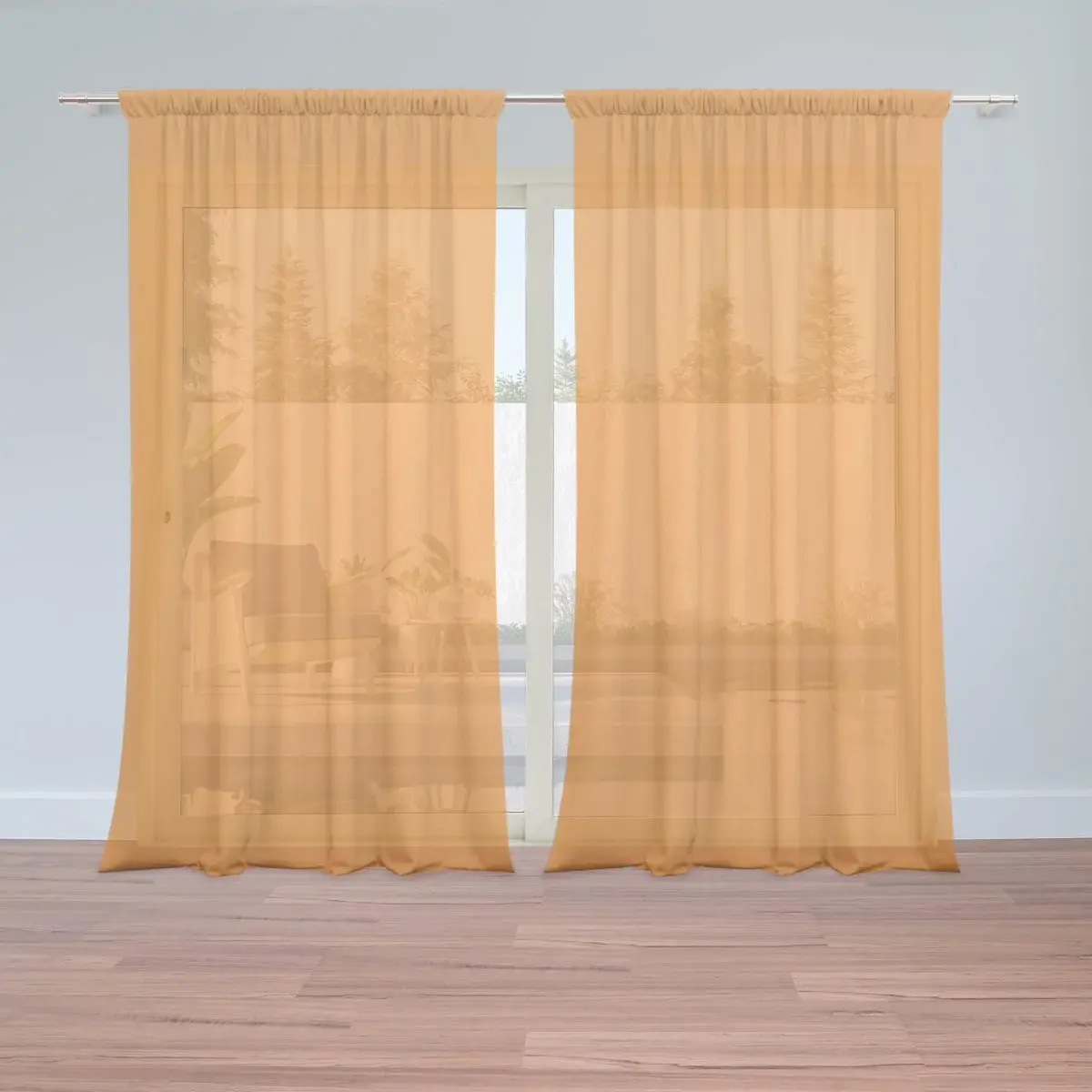 Záclony Oranžová: 2ks 150x250cm