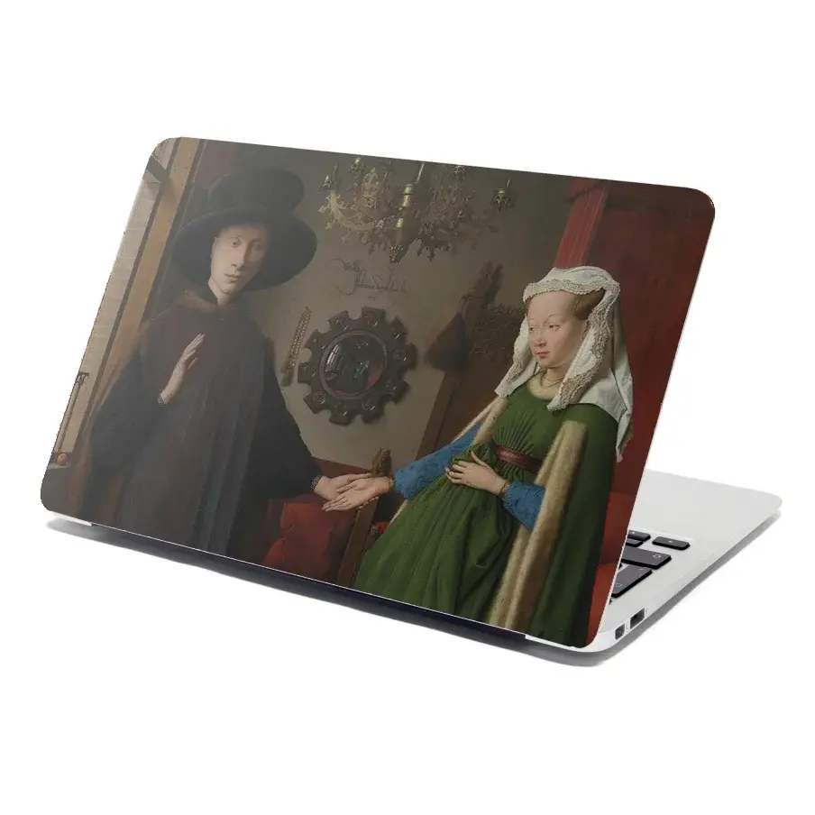 Samolepka na notebook Svatba manželů - Jan van Eyck - 29x20 cm