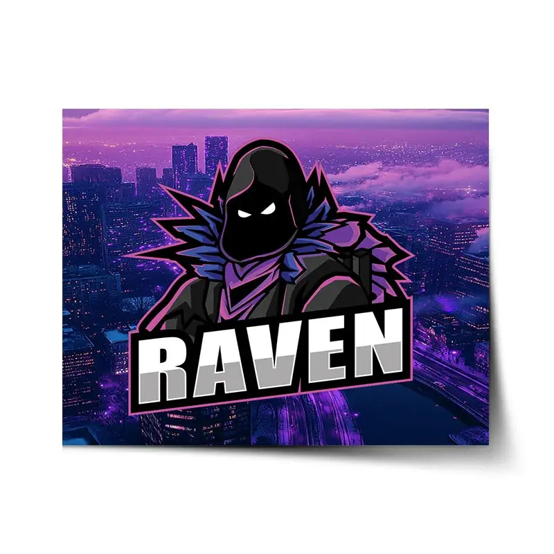 Plakát FORTNITE RAVEN Steampunk město - 120x80 cm