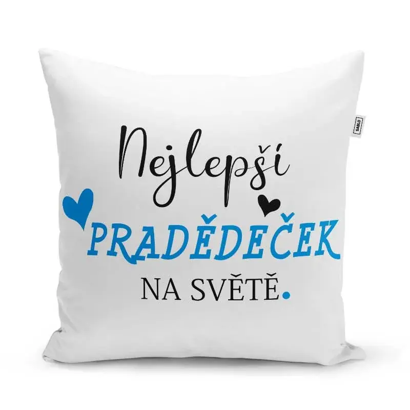 Polštář Nejlepší pradědeček na světě: 40x40 cm