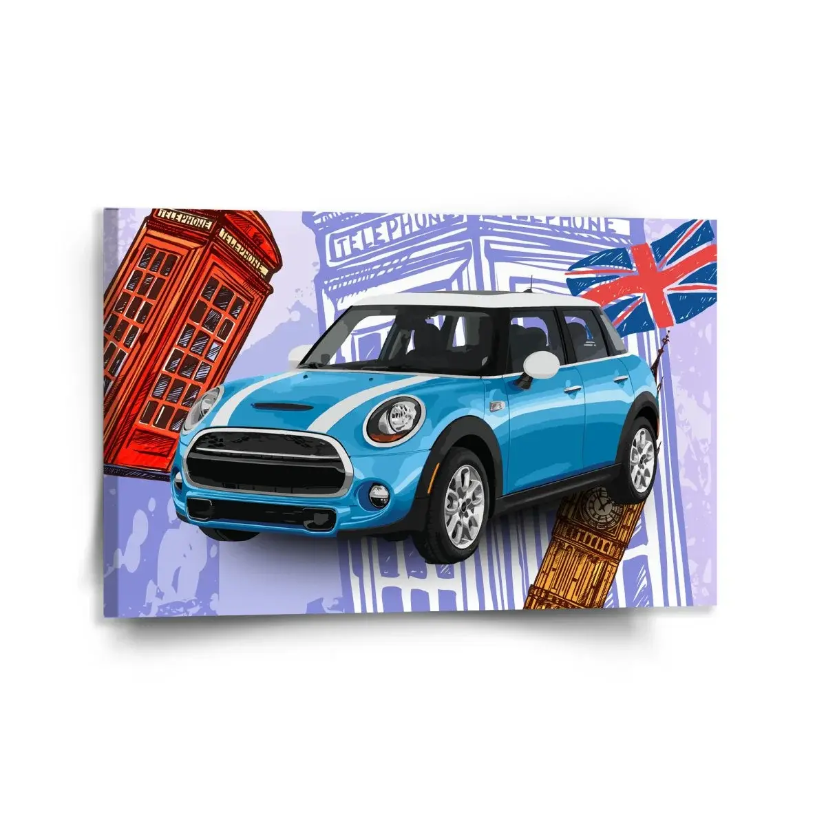 Obraz Mini sedan Londýn - 120x80 cm