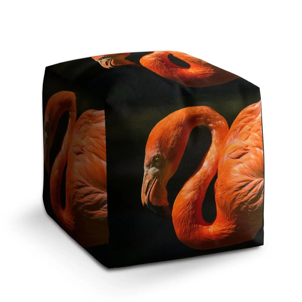 Taburet Cube Plameňák - 60x60x60 cm