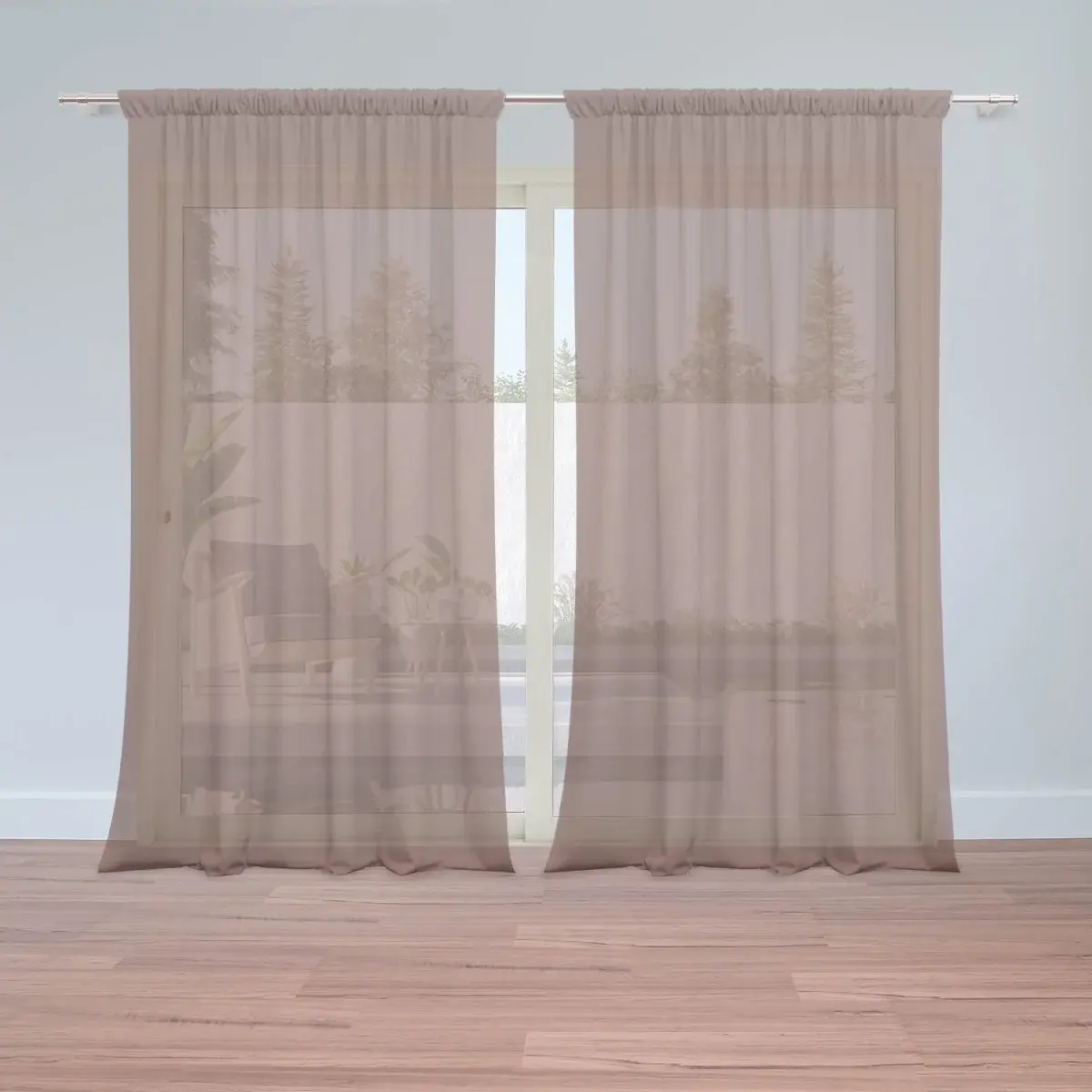 Záclony Kaštanová: 2ks 150x250cm