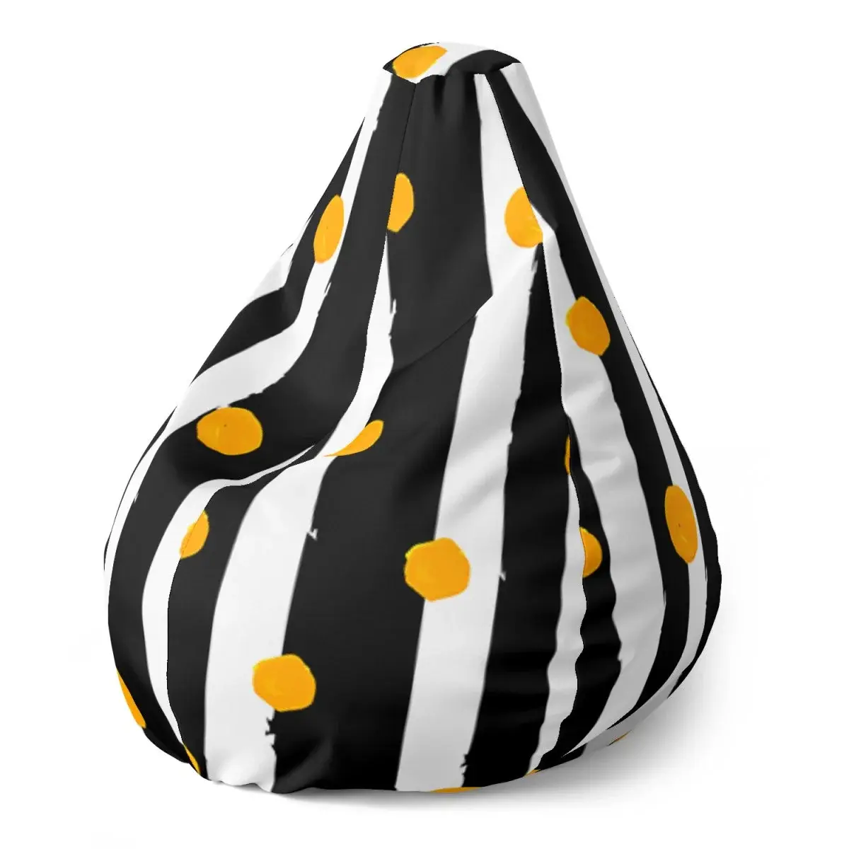 Sedací vak Pear Pruhy a puntíky - 70 x 95 x 15 cm
