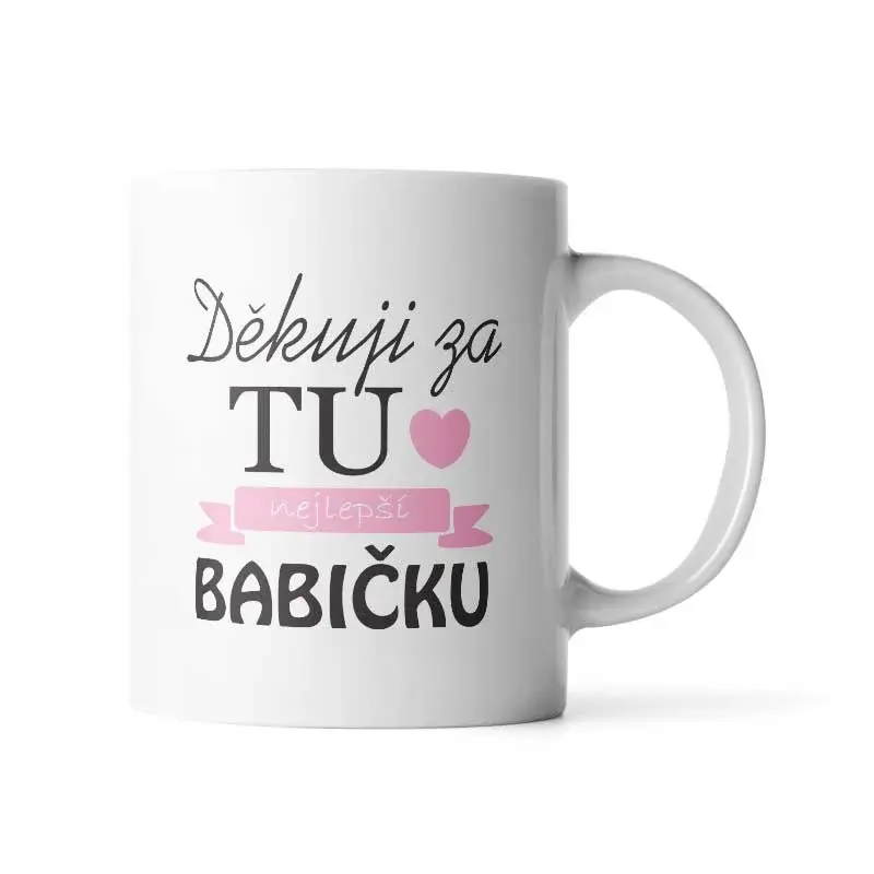 Hrnek Děkuji za tu nejlepší babičku - 330 ml - standard