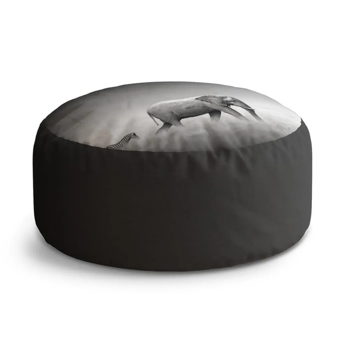Taburet Circle Slon a zebra: 38x48 cm