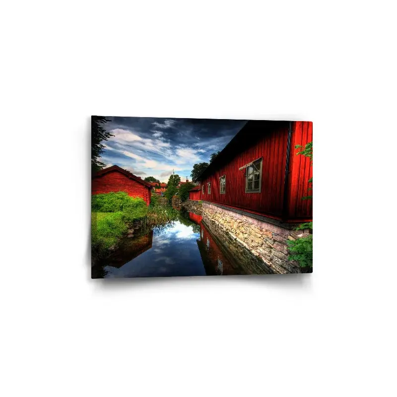 Obraz Červený dům - 60x40 cm
