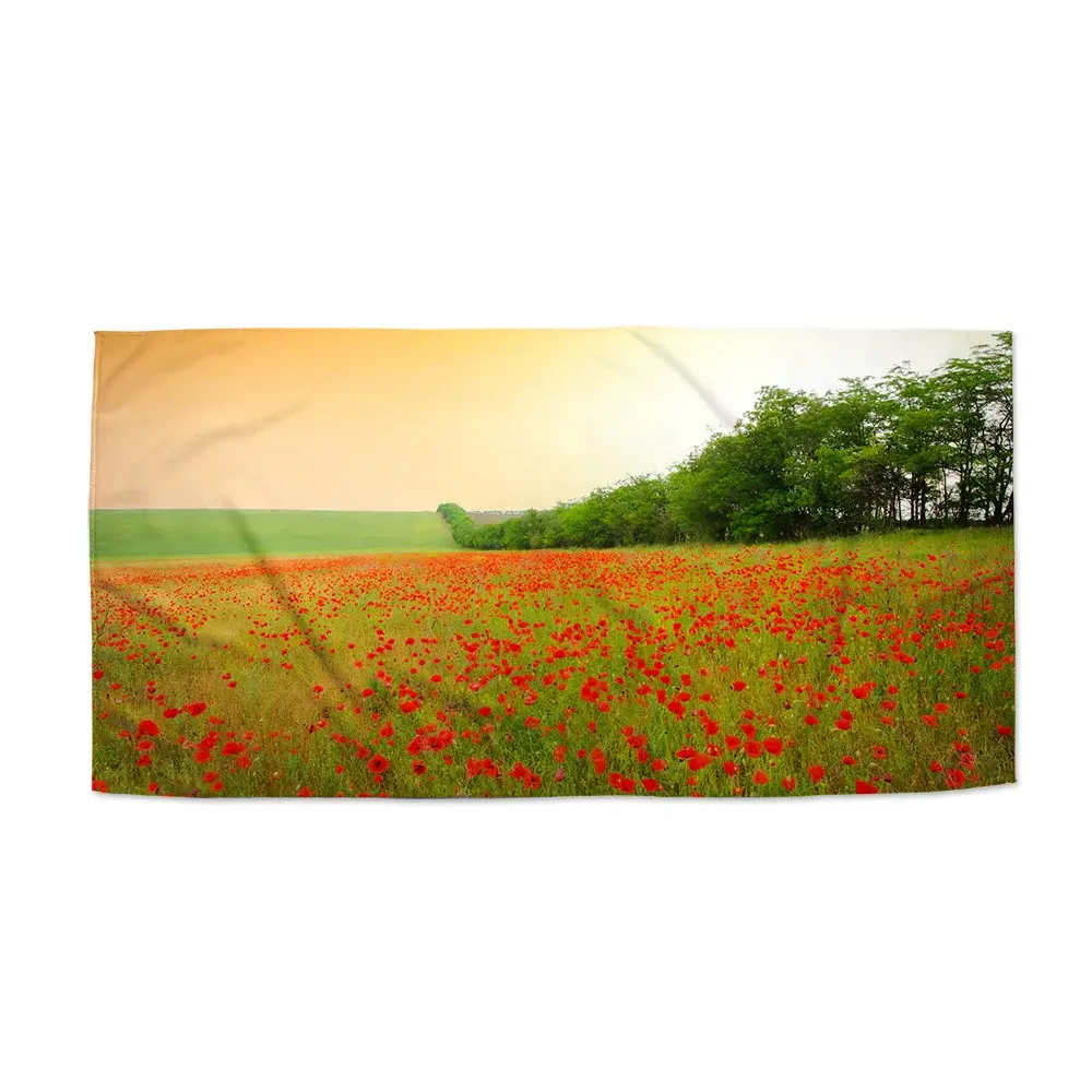 Ručník Pole vlčích máků - 50x100 cm