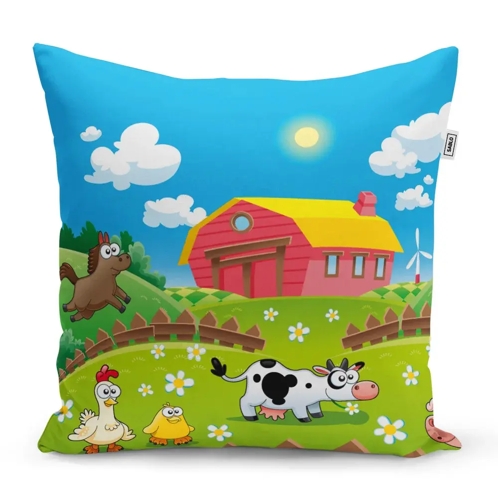 Polštář Farma - 40x40 cm