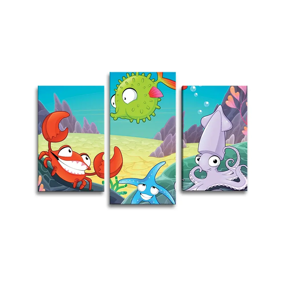 Obraz - 3-dílný Podmořský svět 2 - 75x50 cm