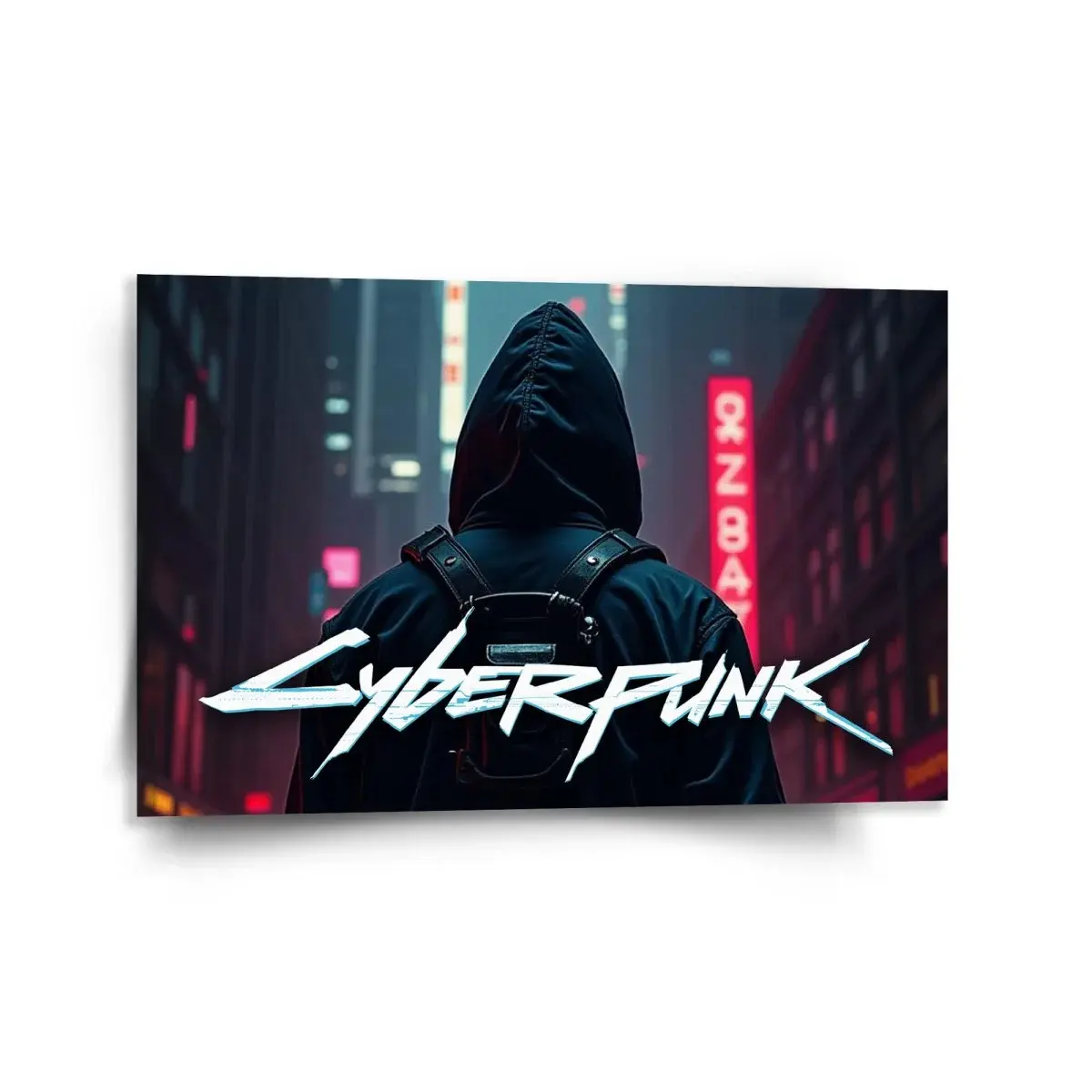 Obraz Cyberpunk 2077 Pohled do města - 120x80 cm