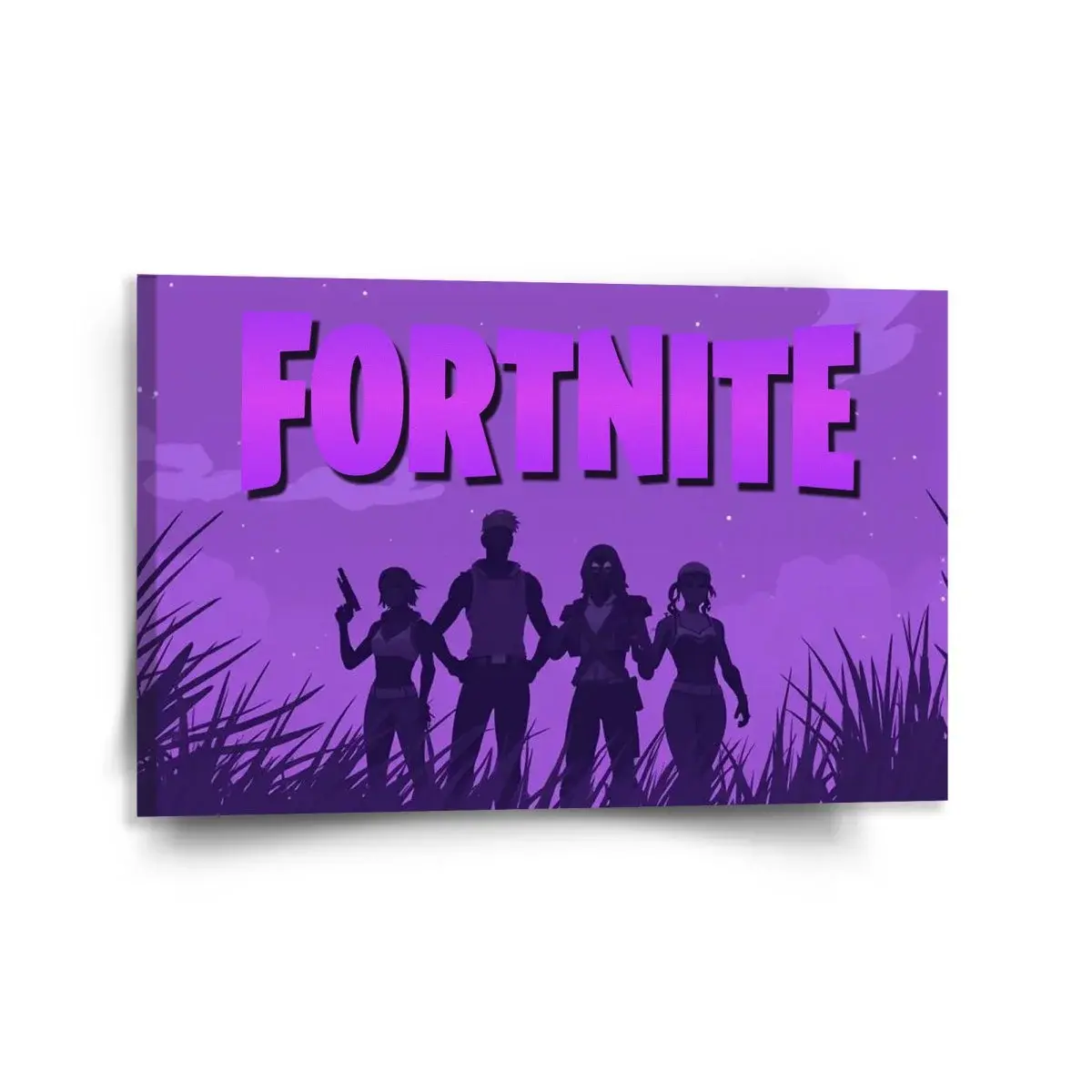 Obraz FORTNITE Fialová silueta - 120x80 cm