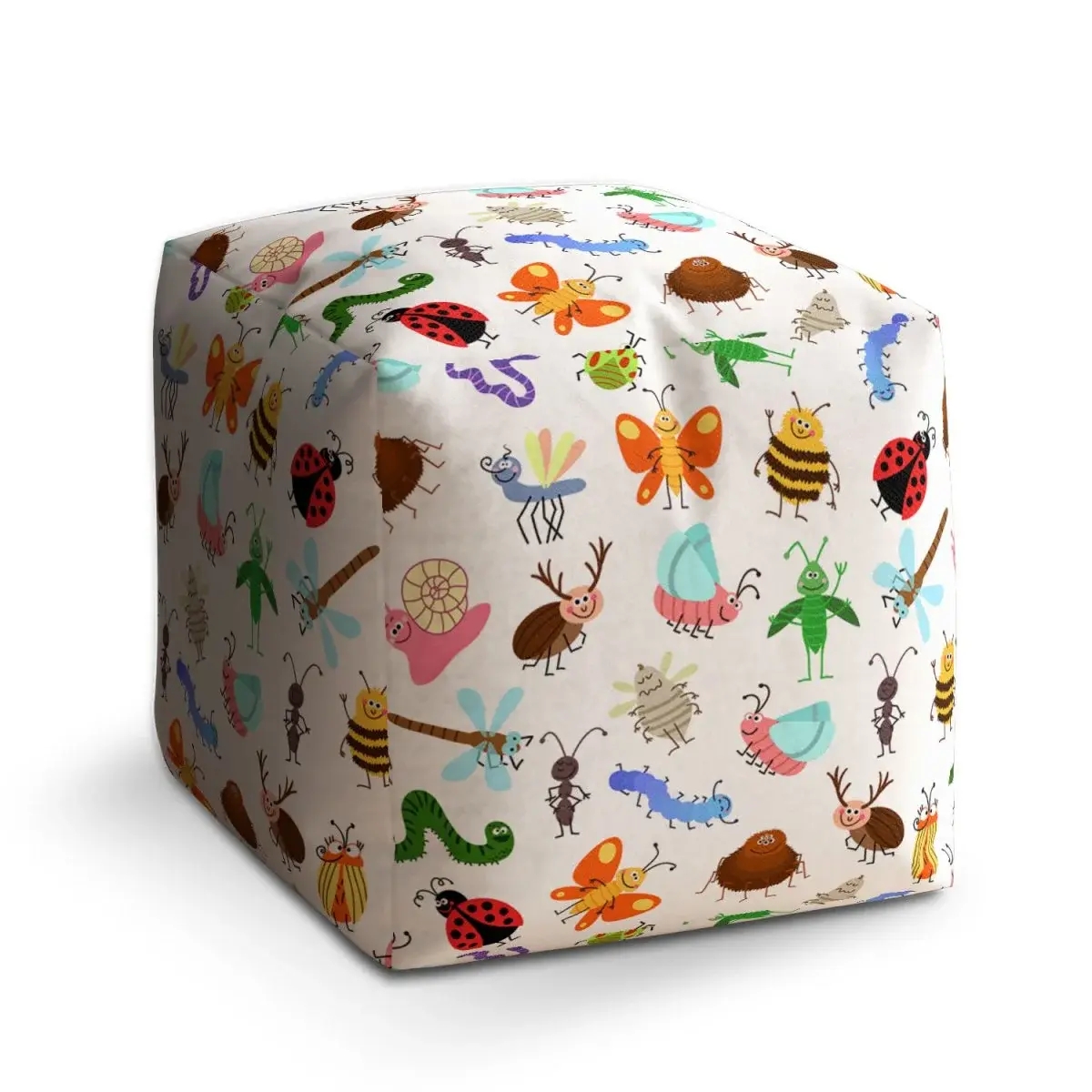 Taburet Cube Hmyz - 40x40x40 cm
