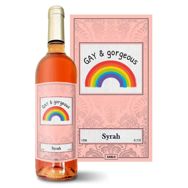 Růžové víno GAY &amp; gorgeous: 0,75 l