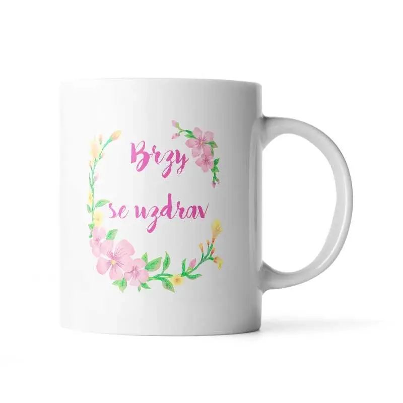 Hrnek Brzy se uzdrav - 200 ml - espresso