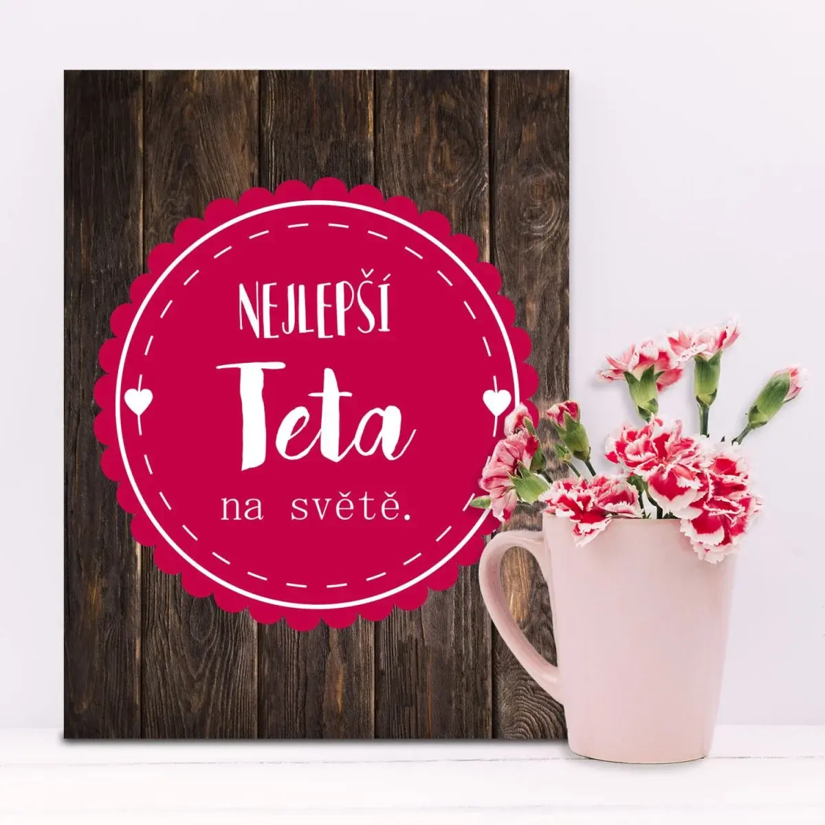 Dárková cedulka Nejlepší teta na světě: 30x40 cm