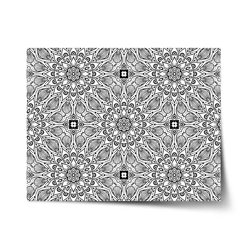Plakát Bílé mehendi - 120x80 cm