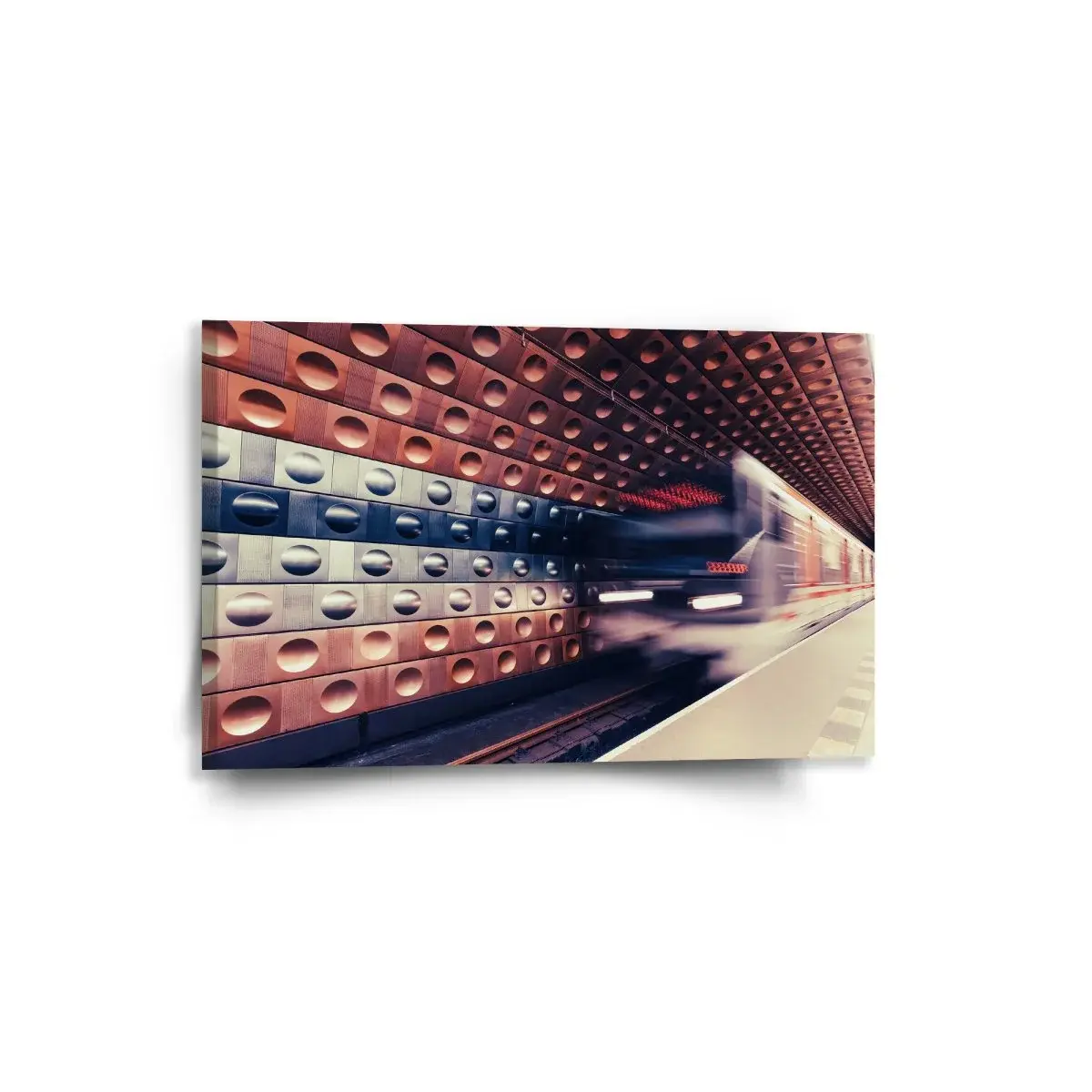 Obraz Metro v barevné stanici - 60x40 cm