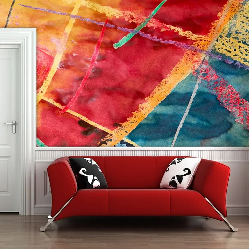 Tapeta Barevné čáry - 125x75 cm