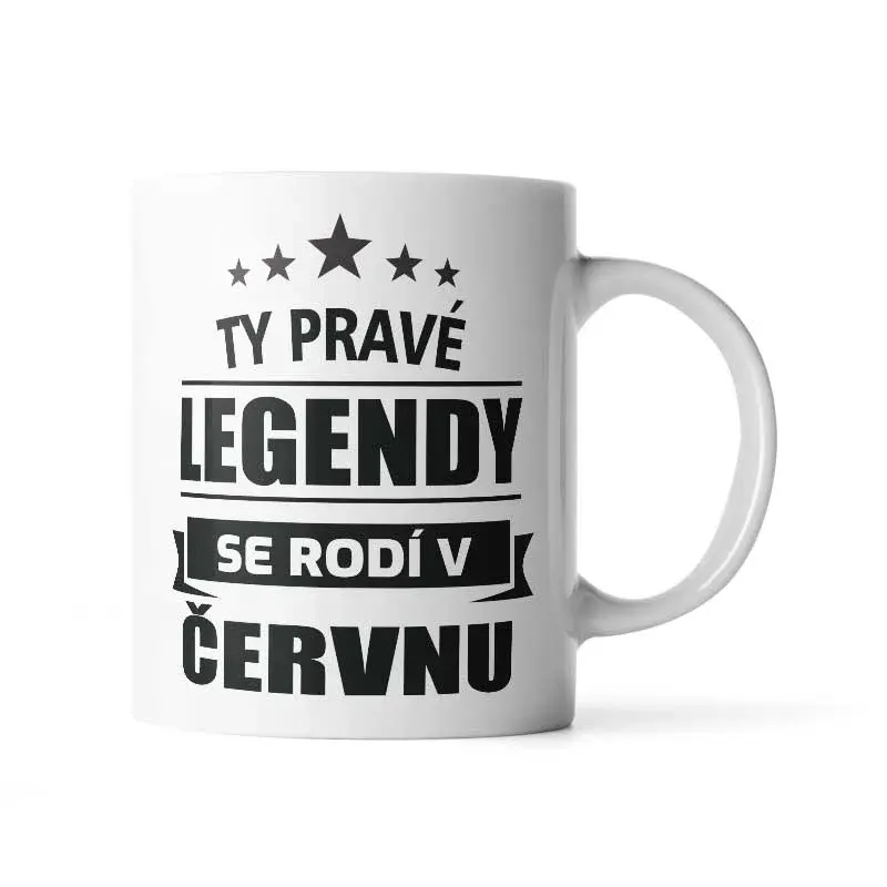 Hrnek Ty pravé legendy se rodí v červnu - 890 ml - XXL