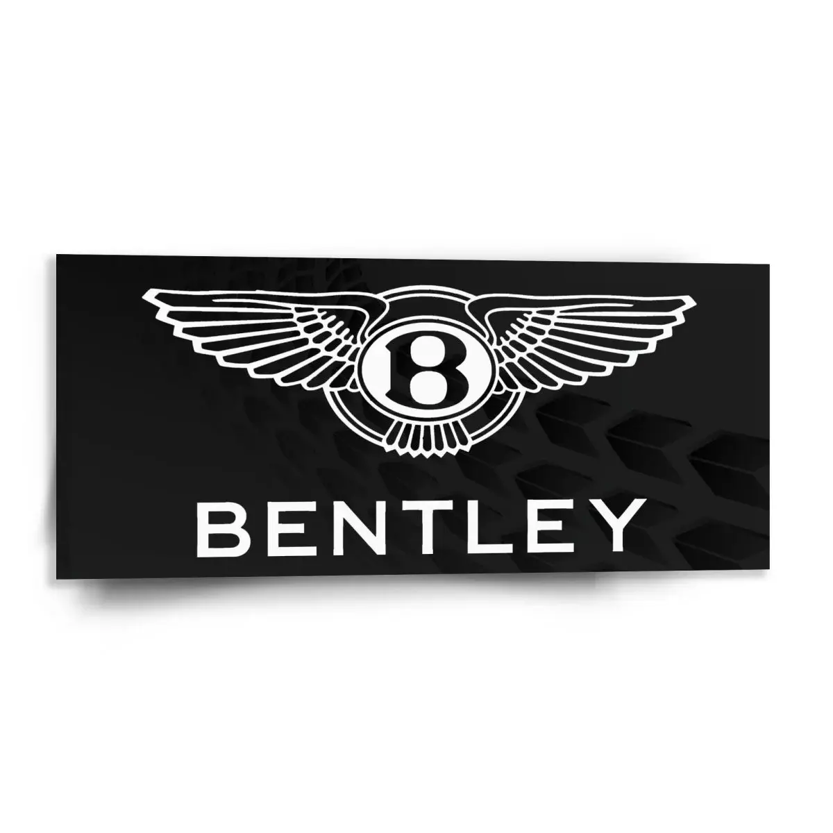 Obraz Logo Bentley Černý - 110x50 cm