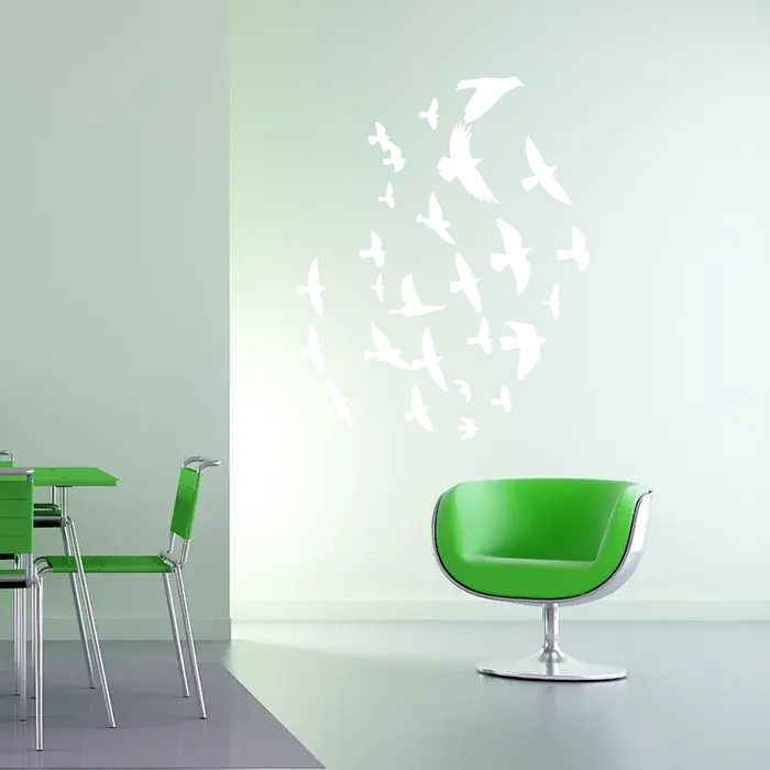 Samolepka na zeď: Ptáci set